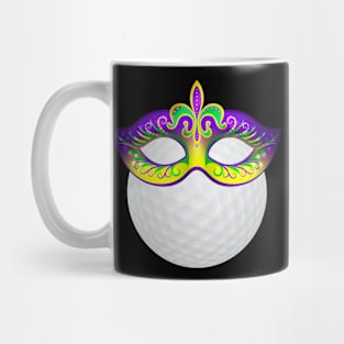Golf Mardi Gras Carnival Mask Golf Tournament Lover Mug